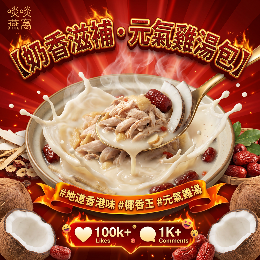 G25-奶香椰子雞湯（湯包350ML）