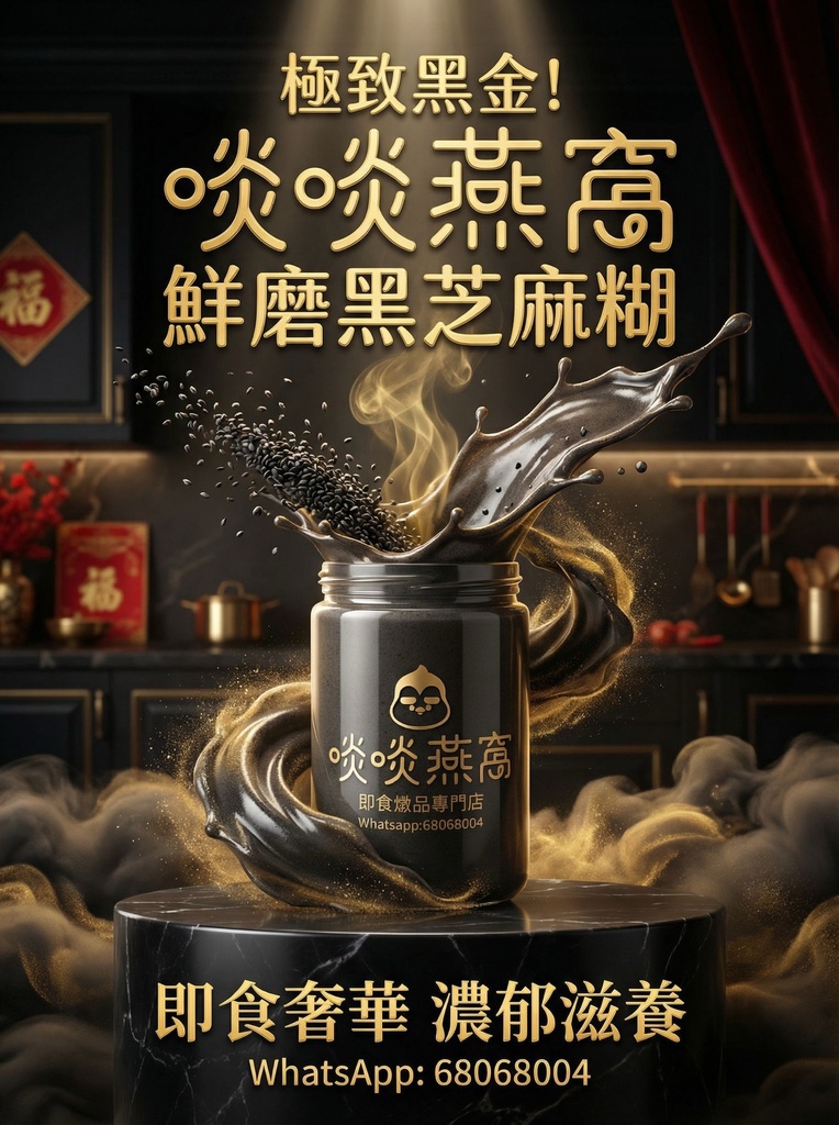 🖤60 - 鮮磨黑芝麻糊🖤製作需2小時|落單請與客服確認