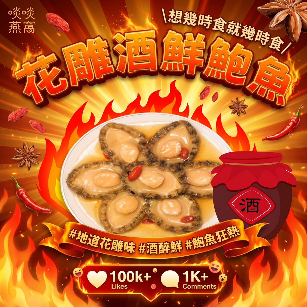 Z包 - 花雕酒醉鮮鮑魚