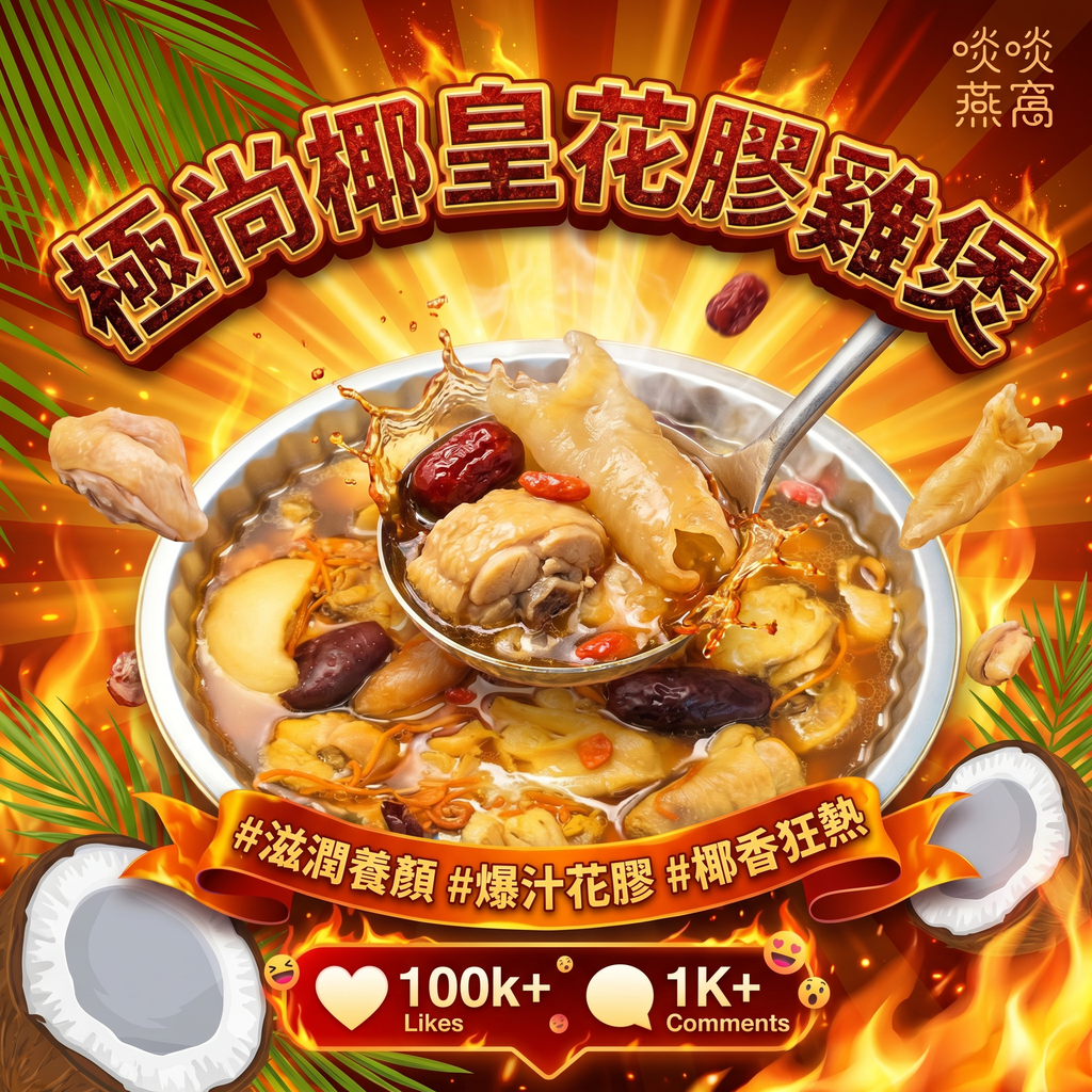 🥥【特價】YP - 椰皇花膠雞煲✨