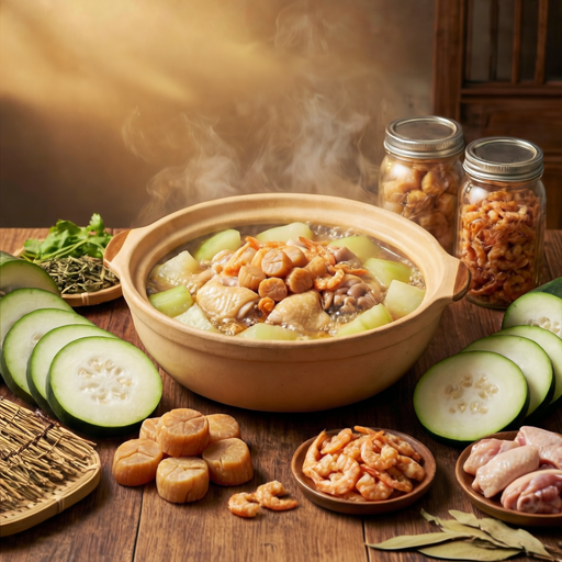 【新品】DP-冬瓜瑤柱蝦乾雞煲