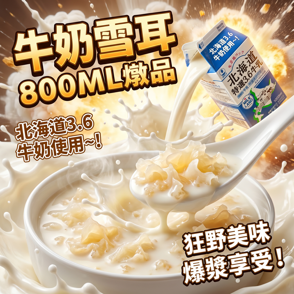 3.6牛奶雪耳燉雪燕桃膠